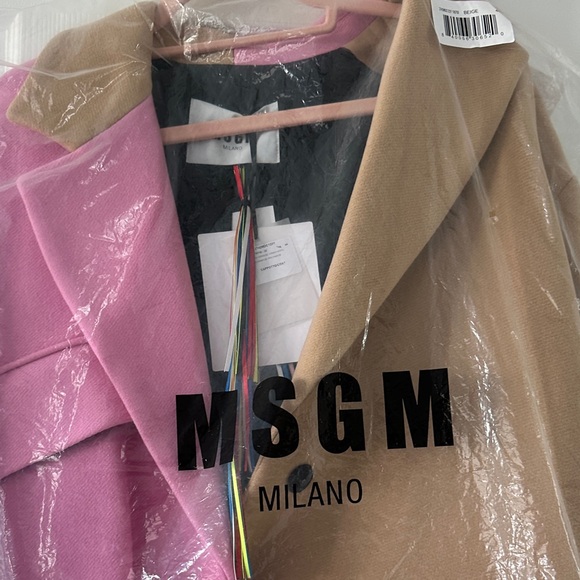 MSGM exquisite Pink and Tan Coat - Picture 16 of 16